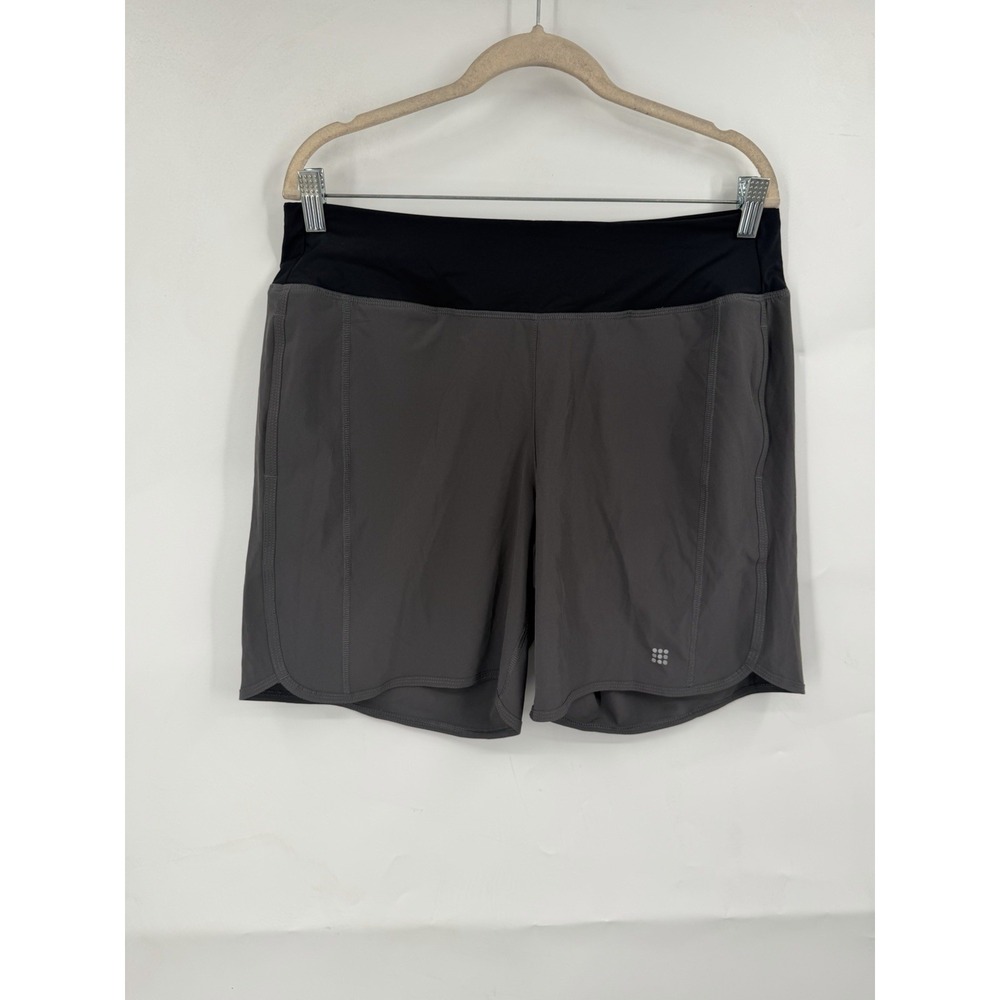 Title Nine Athletic Anti-Run Shorts Women's L Gray Activewear Running Shorts